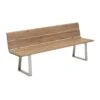 Niehoff Nova Gartenbank 160cm Profilkufe Edelstahl/Teak-Gebürstet -GartenMöbelPro Verkäufe 919977 1