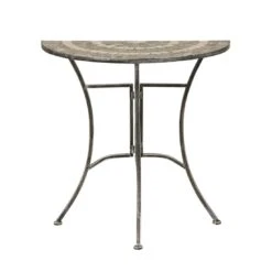 Siena Garden Felina Anstelltisch 69x35x71cm Eisen/Naturstein-Mix Silber-Schwarz -GartenMöbelPro Verkäufe 933375 2