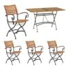 4Seasons Bellini Gartenmöbelset 5-teilig Mit Klapptisch Darwin 120x70cm Anthrazit -GartenMöbelPro Verkäufe 971985 1