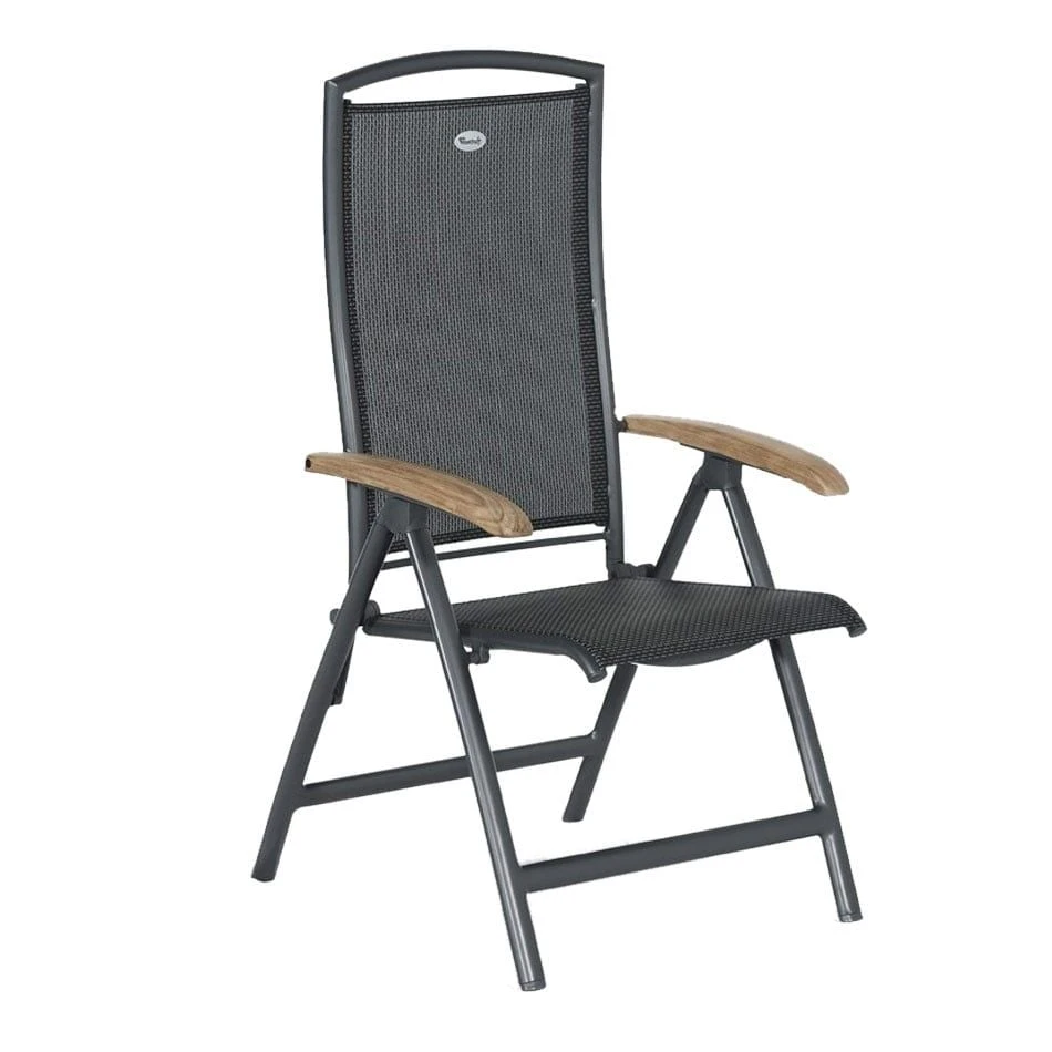 Hartman Raffaelo Sitzgruppe Klapp 7tlg Triangel 170cm Xerix/Grau-Schwarz/Teak-Recycled 4 Hartman Raffaelo Sitzgruppe Klapp 7tlg Triangel 170cm Xerix/Grau-Schwarz/Teak-Recycled – Bild 2