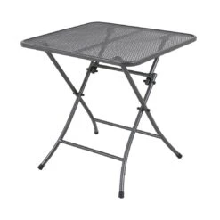 MWH Café Latte Klapptisch 70x70 Cm Streckmetall Eisengrau
