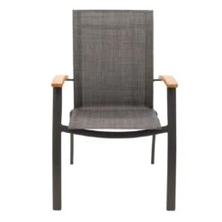 OUTLIV. Davos Stapelsessel Aluminium/Textilene Anthrazit/Grau -GartenMöbelPro Verkäufe 990773 2