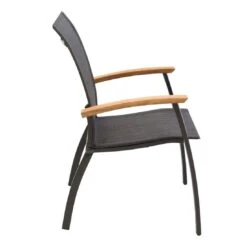 OUTLIV. Davos Stapelsessel Aluminium/Textilene Anthrazit/Grau -GartenMöbelPro Verkäufe 990773 3