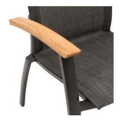 OUTLIV. Davos Stapelsessel Aluminium/Textilene Anthrazit/Grau -GartenMöbelPro Verkäufe 990773 5