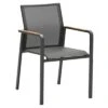 Zebra Bee Stapelsessel Aluminium/Textilene Graphit/Carbon Grey -GartenMöbelPro Verkäufe 994073 1