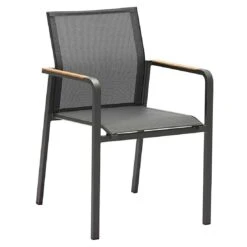 Zebra Bee Stapelsessel Aluminium/Textilene Graphit/Carbon Grey