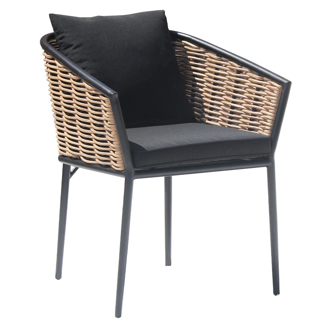 Acamp Ceres Stapelsessel Aluminium/Rope Anthrazit/Natur 3 Acamp Ceres Stapelsessel Aluminium/Rope Anthrazit/Natur