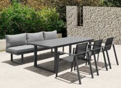 Acamp Hollywood Gartenliege Aluminium/Polster Anthrazit/Silbergrau -GartenMöbelPro Verkäufe acamp hollywood loungeliege aluminium polster 1434634 2