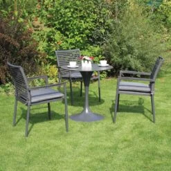 Acamp New Jersey Stapelsessel Aluminium/Rope Anthrazit/Dunkelgrau -GartenMöbelPro Verkäufe acamp new jersey stapelsessel aluminium rope 1351870 3