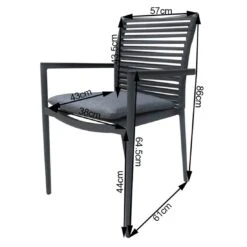 Acamp New Jersey Stapelsessel Aluminium/Rope Anthrazit/Dunkelgrau -GartenMöbelPro Verkäufe acamp new jersey stapelsessel aluminium rope 1351870 8