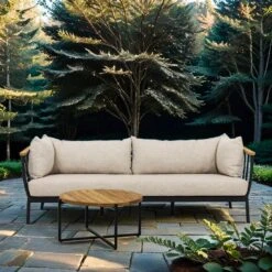 Apple Bee Condor Loungebank Inkl. Loungetisch Schwarz/Natur