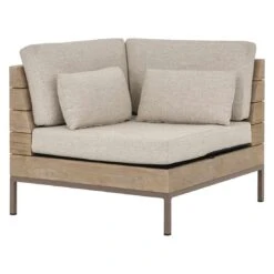 Apple Bee Long Island Eck-/Endmodul Teak/Bee Wett Teak Coastal/Natural Oak