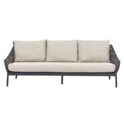 Apple Bee Milou Gartensofa Aluminium/Rope/Bee Wett Schwarz/Willow -GartenMöbelPro Verkäufe apple bee milou lounge 3 sitzersofa aluminium rope bee wett black willow nature grey 1098562 2