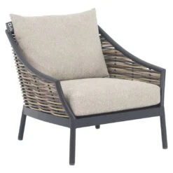 Apple Bee Milou Loungesessel Aluminium/Rope/Bee Wett Schwarz/Willow -GartenMöbelPro Verkäufe apple bee milou lounge loungesessel aluminium rope bee wett black willow nature grey 1098551 2