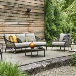 Apple Bee Milou Loungesessel Aluminium/Rope/Bee Wett Schwarz/Willow -GartenMöbelPro Verkäufe apple bee milou lounge loungesessel aluminium rope bee wett black willow nature grey 1098551 8