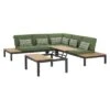 Apple Bee Pebble Beach Ecklounge 4-tlg. Aluminium/Bee Wett Black/Olive Green -GartenMöbelPro Verkäufe apple bee pebble beach loungeecke 4 tlg aluminium bee wett 1356270 1