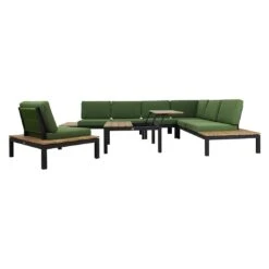 Apple Bee Pebble Beach Ecklounge 6-tlg. Aluminium/Bee Wett Black/Olive Green -GartenMöbelPro Verkäufe apple bee pebble beach loungeecke 6 tlg aluminium bee wett 1356325 2