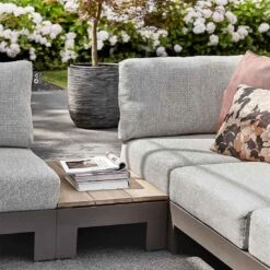 Apple Bee Sticks & More Loungeset 6-tlg. Aluminium/Bee Wett Taupe/Natural Oak -GartenMöbelPro Verkäufe apple bee sticks more sofagruppe 6tlg aluminium bee wett 1357073 8