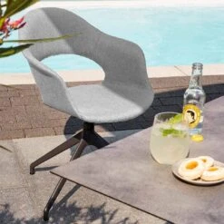 Best Beyond Sister Ria Diningstuhl Drehbar Stahl/Horizon Anthrazit/Humo -GartenMöbelPro Verkäufe best beyond sister ria drehsessel stahl horizon 1380767 2