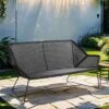 Cane-Line Breeze Gartensofa 154 Cm Stahl/Geflecht Black -GartenMöbelPro Verkäufe cane line breeze 2 sitzersofa 154cm stahl geflecht 1462970 1