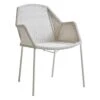 Cane-Line Breeze Stapelsessel Stahl/Geflecht White Grey -GartenMöbelPro Verkäufe cane line breeze stapelsessel stahl geflecht 1463245 1
