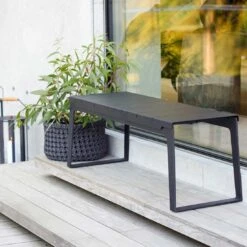 Cane-Line Copenhagen Gartenbank 121 Cm Aluminium Lava Grey -GartenMöbelPro Verkäufe cane line copenhagen 2 sitzerbank 121 cm aluminium 1463531 5