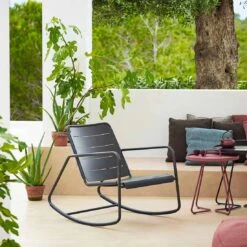 Cane-Line Copenhagen Schaukelstuhl Aluminium Lava Grey -GartenMöbelPro Verkäufe cane line copenhagen schaukelstuhl aluminium 1463542 3