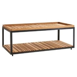 Cane-Line Level Loungetisch 120x60cm Aluminium/Teak Lava Grey/Natur -GartenMöbelPro Verkäufe cane line level loungetisch 120x60cm aluminium teak 1479833 2