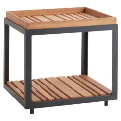 Cane-Line Ocean Loungeset 5-tlg. Mit Tischen Aluminium/Teak Dark Grey/Natur -GartenMöbelPro Verkäufe cane line ocean loungeset 5 tlg mit tischen aluminium teak 1481681 6