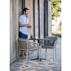Cane-Line Ocean Stapelsessel Aluminium/Rope Taupe -GartenMöbelPro Verkäufe cane line ocean stapelsessel aluminium rope 1464092 5
