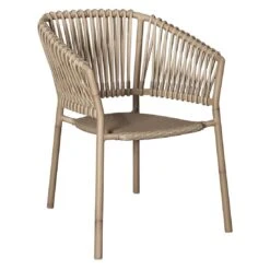 Cane-Line Ocean Stapelsessel Aluminium/Geflecht Natur