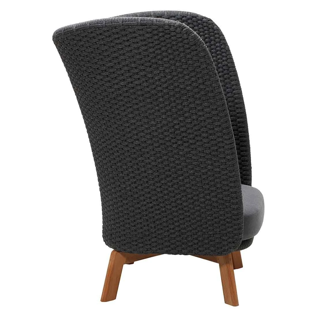 Cane-Line Peacock Wing Loungesessel Teak/Rope Dark Grey/Grey/Natur 7 Cane-Line Peacock Wing Loungesessel Teak/Rope Dark Grey/Grey/Natur – Bild 5