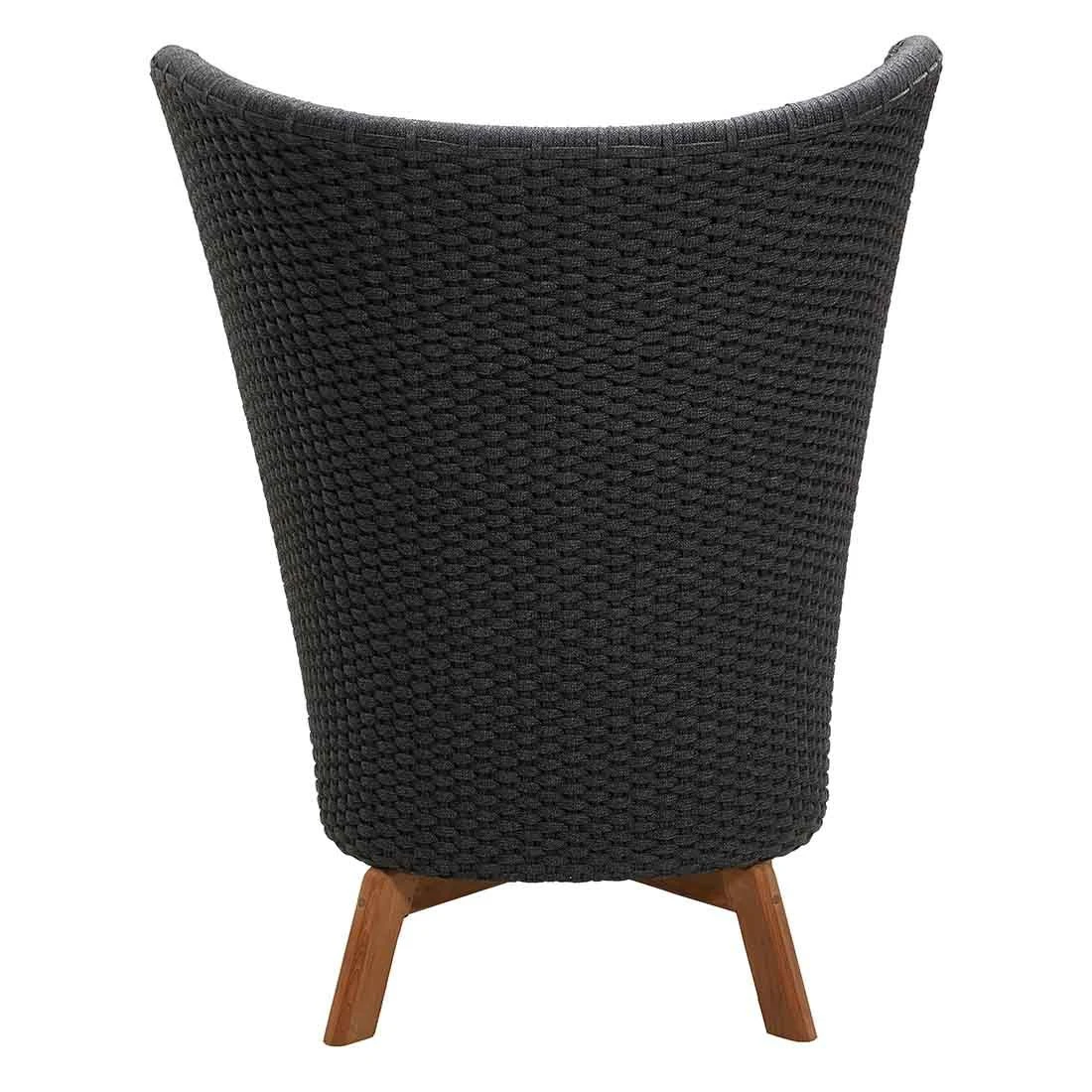 Cane-Line Peacock Wing Loungesessel Teak/Rope Dark Grey/Grey/Natur 8 Cane-Line Peacock Wing Loungesessel Teak/Rope Dark Grey/Grey/Natur – Bild 6