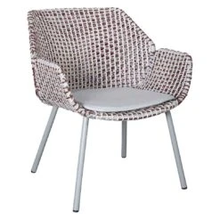 Cane-Line Vibe Loungesessel Stahl/Geflecht Light Grey/Bordeaux/Dusty Rose -GartenMöbelPro Verkäufe cane line vibe loungesessel stahl geflecht 1465346 3