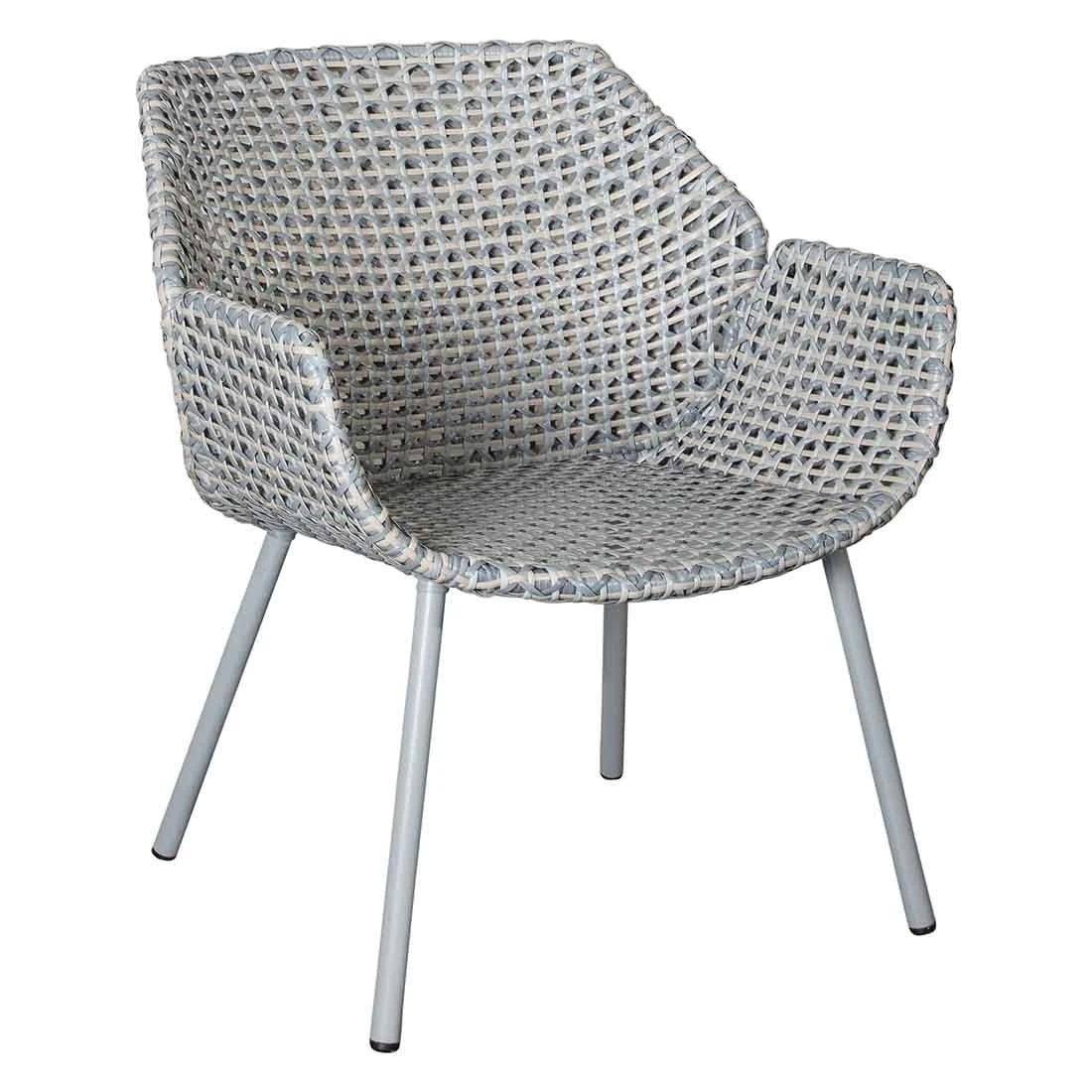 Cane-Line Vibe Loungesessel Stahl/Geflecht Light Grey/Grey/Taupe 4 Cane-Line Vibe Loungesessel Stahl/Geflecht Light Grey/Grey/Taupe – Bild 2