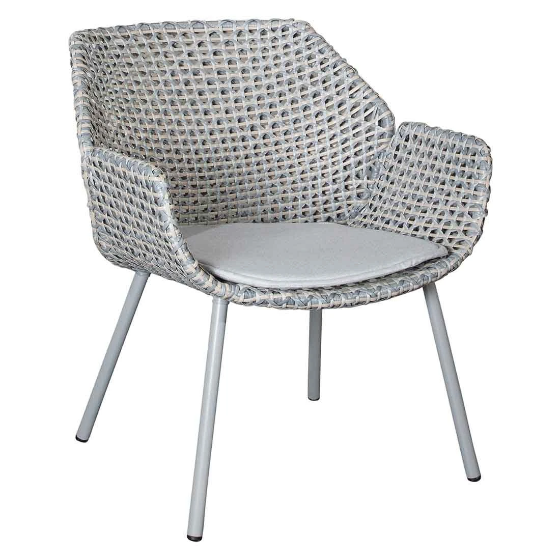 Cane-Line Vibe Loungesessel Stahl/Geflecht Light Grey/Grey/Taupe 5 Cane-Line Vibe Loungesessel Stahl/Geflecht Light Grey/Grey/Taupe – Bild 3