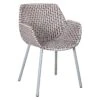 Cane-Line Vibe Gartensessel Stahl/Geflecht Light Grey/Bordeaux/Dusty Rose -GartenMöbelPro Verkäufe cane line vibe loungestuhl stahl geflecht 1465423 1