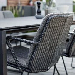 Cane-Line Vision Stapelstuhl Stahl/Geflecht Black/Graphite -GartenMöbelPro Verkäufe cane line vision stapelstuhl stahl geflecht 1465500 6