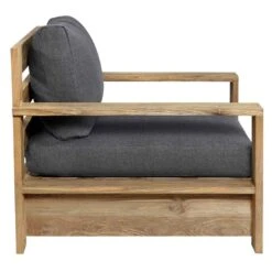 OUTLIV. Castello Loungeset 4-tlg. Recycelt Teak/Sunproof Natur/Dunkelgrau -GartenMöbelPro Verkäufe castello loungeset 4 tlg teak olefin 1392284 8