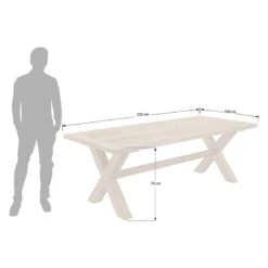 OUTLIV. Clovelly Gartenmöbelset 7-tlg. Tisch 220x100cm Natur/Schwarz -GartenMöbelPro Verkäufe clovelly gartenmoebelset 7 tlg mit gartentisch 220x100cm 1392163 13