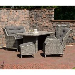 DeVries Salou Gartensofa Geflecht/Olefin Old White/Alpha Grey -GartenMöbelPro Verkäufe devries salou 2 sitzersofa geflecht olefin 1352772 2