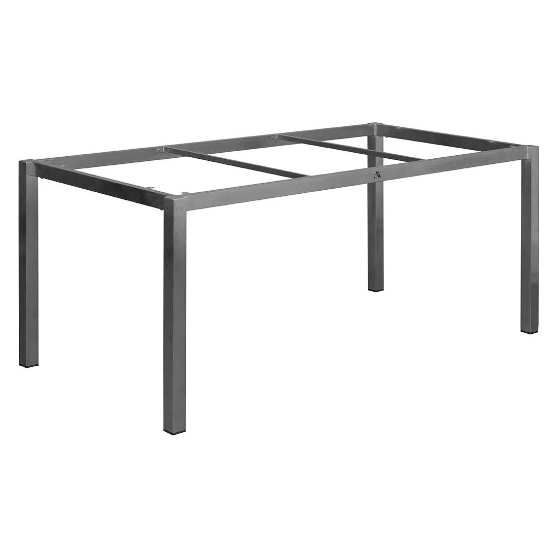 DeVries Willington Gartentisch 180x90cm Edelstahl/HPL Silber/Patina Teak 4 DeVries Willington Gartentisch 180x90cm Edelstahl/HPL Silber/Patina Teak – Bild 2