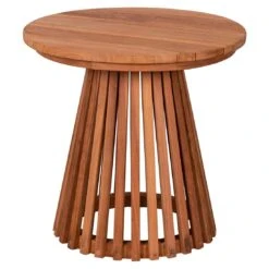 DeVries Woodie Beistelltisch Ø50cm Teak Natur