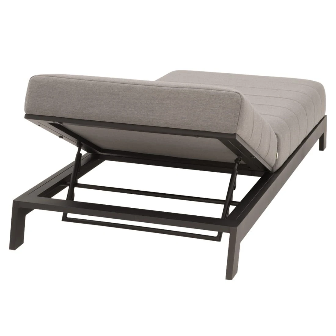 OUTLIV. Bite Gartenliege Aluminium/Sunbrella Schwarz/Flanelle 11 OUTLIV. Bite Gartenliege Aluminium/Sunbrella Schwarz/Flanelle – Bild 9