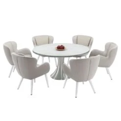 Domus Ventures Brighton Gartensessel Aluminium/Yachtleder Weiß/Grau -GartenMöbelPro Verkäufe domus ventures brighton diningsessel aluminium olefin teaklook grau 1123070 3