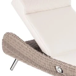 Domus Ventures Brighton Gartenliege Aluminium/Yachtleder Teaklook/Grau -GartenMöbelPro Verkäufe domus ventures brighton gartenliege aluminium olefin teaklook grau 1123103 3