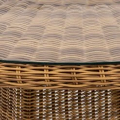 Domus Ventures Maryland Gartentisch Ø120 Cm Geflecht Rund Mit Glasplatte Mixed Beige -GartenMöbelPro Verkäufe domus ventures maryland diningtisch rund 120cm mixed beige rundgeflecht mit glasplatte 6