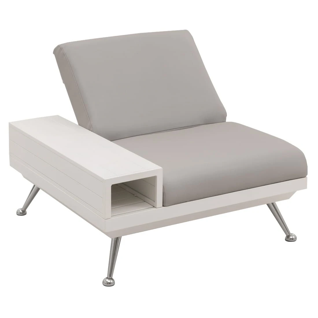 Domus Ventures Nassau Eck-/Endmodul Aluminium/MarinaPlus White/Silver Grey 3 Domus Ventures Nassau Eck-/Endmodul Aluminium/MarinaPlus White/Silver Grey