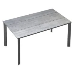 Kettler Edge Gartentisch 160x95cm Aluminium/HPL Anthrazit/Grau Mit Fräsung -GartenMöbelPro Verkäufe edge gartentisch 160x95cm aluminium hpl 1475686 2