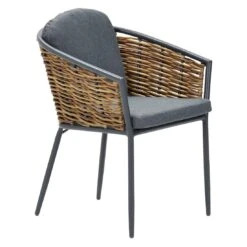 Garden Impressions Bali Gartensessel Aluminium/Rattan Carbon Black/Mystic Grey